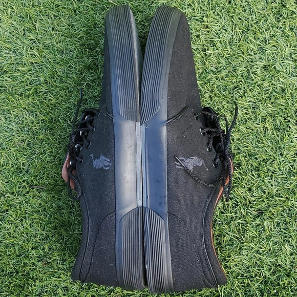 Polo Ralph Lauren Oxford Mens Canvas Lace Up Shoes - Picture 7 of 9